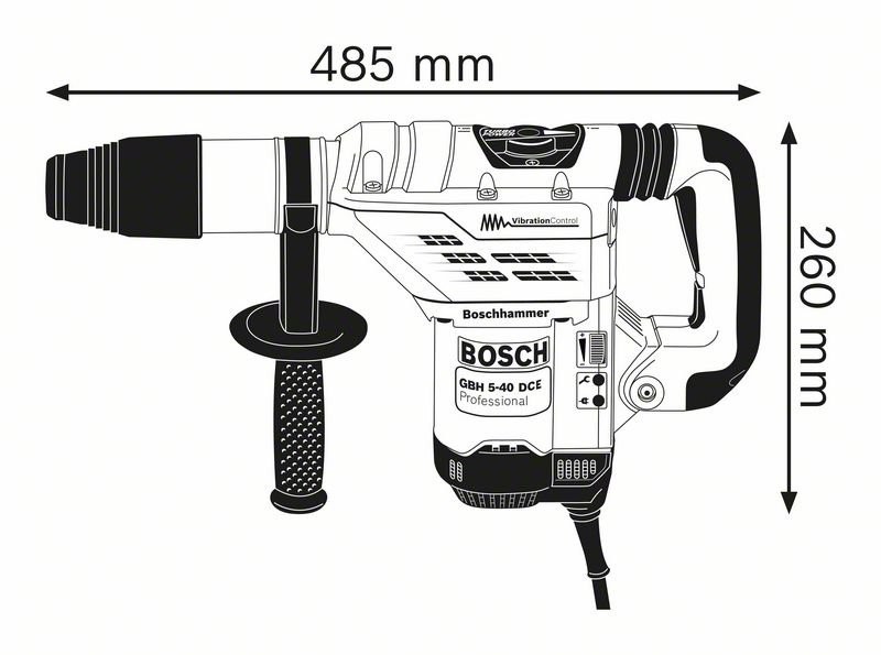 Martelo Perfurador Bosch SDS-MAX GBH 5-40 DCE Professional