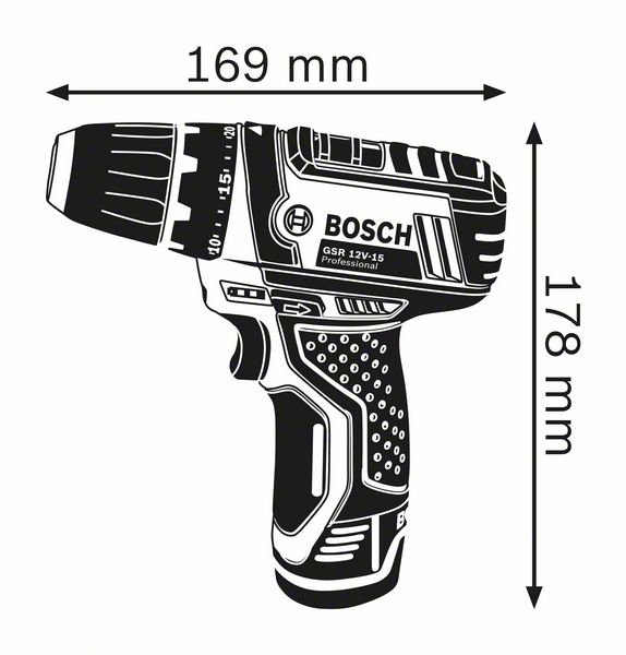 Bosch Aparafusadora GSR 12V-15 Professional