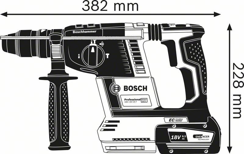 Bosch Martelo Perfurador GBH 18V-26 F + L-BOXX